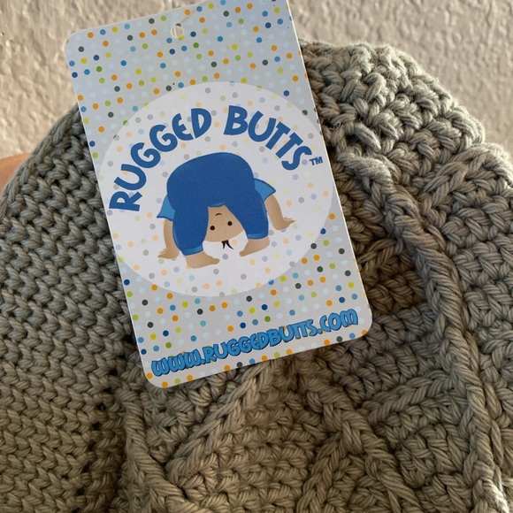 Ruggedbutts Baby-boy's Crocheted Beanie Gray 0-6 m - Picture 5 of 5